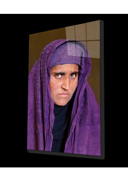 - Afgan Kız Yaşlı Hali Cam Tablo Dayanıklı Cam