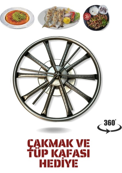 İlk ve Tek Döner Başlıklı Portatif Künefe - Su Böreği - Kadayıf - Balık Ocağı