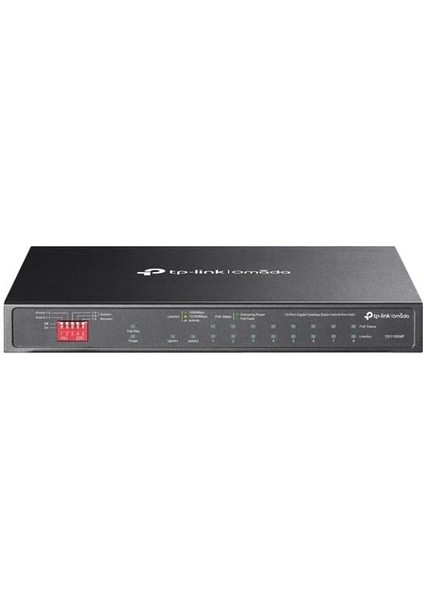 Tp-Lınk 8port DS110GMP Gıgabıt 1-Sfp 2-Uplınk 123W Full Poe Yönetilemez Swıtch