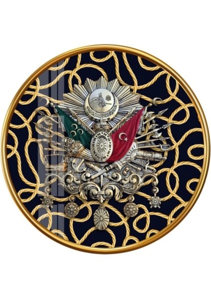 Osmanlı Tuğrası Yuvarlak Cam Tablo fiyatları