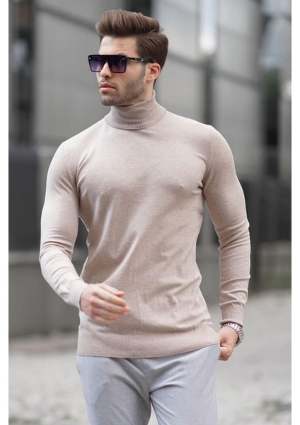 Vizon Balıkçı Yaka Erkek Triko Kazak 6809