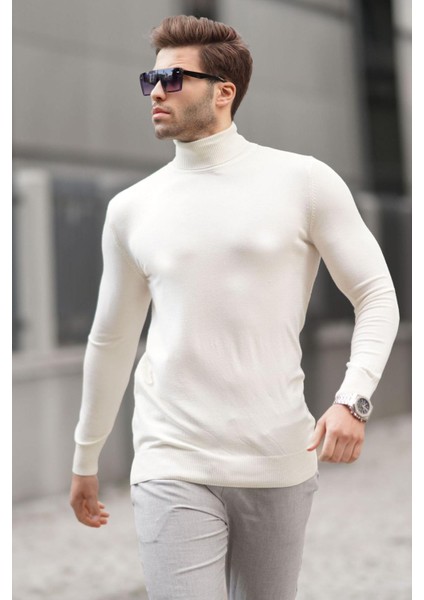 Kemik Balıkçı Yaka Erkek Triko Kazak 6809