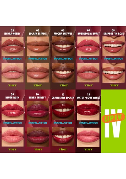 Lip I.V. Vitamin İçeren Parlatıcı + Tint - 10 Berry Thirsty