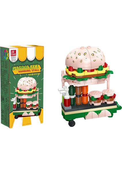 Jıestar Mini Bina Modeli Yapı Oyuncak Hediye Modeli Yapma Seti 104 Parça (Yurt Dışından)