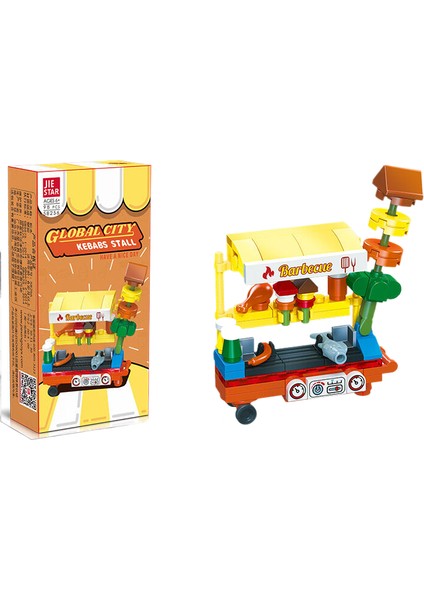 Jıestar Mini Bina Modeli Yapı Oyuncak Hediye Modeli Yapma Seti 98 Parça (Yurt Dışından)