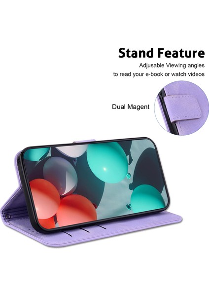 Realme 11 4g Deri Kılıf Cüzdan Kapağı 7 Şekilli Desen (Yurt Dışından)