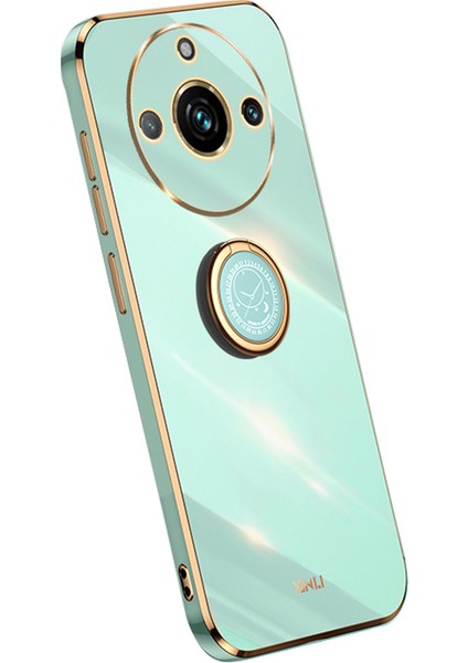 Realme 11 Pro 5g / 11 Pro Plus 5g Elektroliz Tpu Arka Kapak ve Halka Çubuğu Telefon Kılıfı (Yurt Dışından)