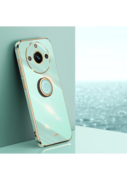 Realme 11 Pro 5g / 11 Pro Plus 5g Elektroliz Tpu Arka Kapak ve Halka Çubuğu Telefon Kılıfı (Yurt Dışından)