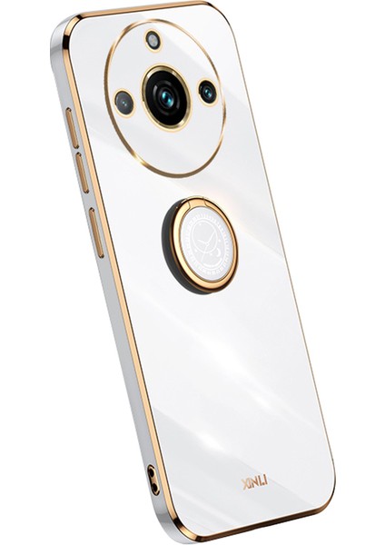 Realme 11 Pro 5g / 11 Pro Plus 5g Elektroliz Tpu Arka Kapak ve Halka Çubuğu Telefon Kılıfı (Yurt Dışından)