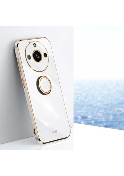 Realme 11 Pro 5g / 11 Pro Plus 5g Elektroliz Tpu Arka Kapak ve Halka Çubuğu Telefon Kılıfı (Yurt Dışından)
