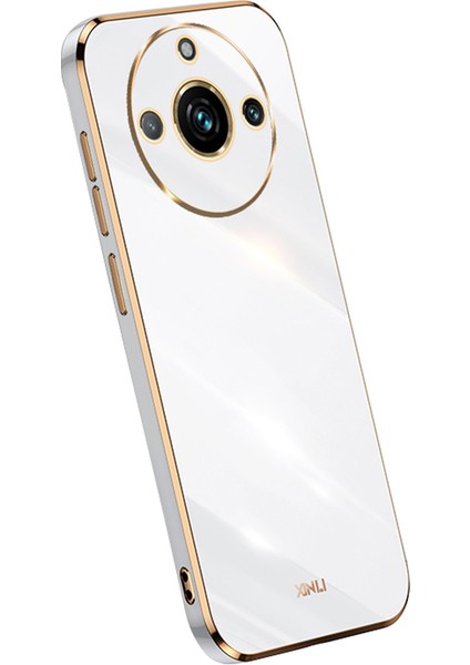 Realme 11 Pro Plus 5g / 11 Pro 5g Tpu Telefon Kılıfı Elektroliz Altın Kenar Damla Korumalı Kapak (Yurt Dışından)