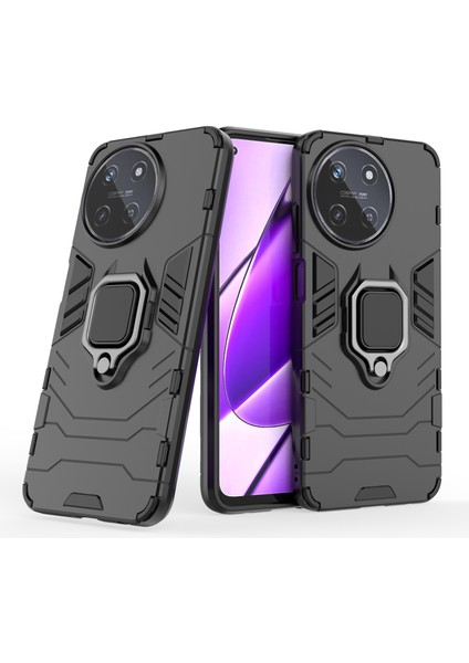 Realme 11 4g Telefon Kılıfı Pc+Tpu Kapaklı Halka Çubuğu (Yurt Dışından)