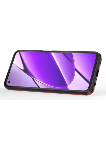 Realme 11 4g Telefon Kılıfı Pc+Tpu Kapaklı Halka Çubuğu (Yurt Dışından)