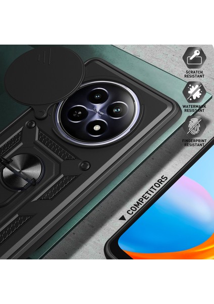 Realme 12 5g Kamera Koruma Kılıfı Pc + Tpu Askeri Sınıf Parmak Yüzük Kickstand Telefon Kapağı (Yurt Dışından) indirimleri