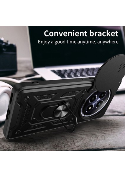 Realme 12 5g Kamera Koruma Kılıfı Pc + Tpu Askeri Sınıf Parmak Yüzük Kickstand Telefon Kapağı (Yurt Dışından) fiyatları