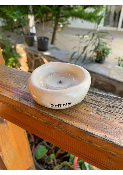 Seramik El Yapımı Boho Mumluk Dekoratif Takı Tabağı
