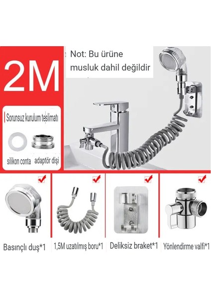El Musluk Ayrıştırma Vanası Duş Başlığı Ev Banyo Için Mutfak Musluk Adaptör Seti Ayarlanabilir Ayrıştırma Vanası Musluk (Yurt Dışından) fiyatları