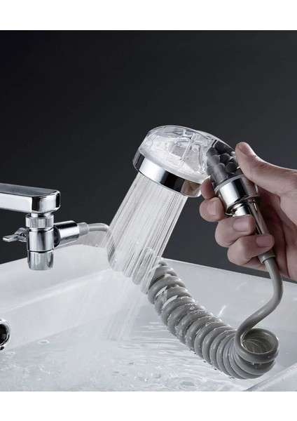 El Musluk Ayrıştırma Vanası Duş Başlığı Ev Banyo Için Mutfak Musluk Adaptör Seti Ayarlanabilir Ayrıştırma Vanası Musluk (Yurt Dışından) indirimleri