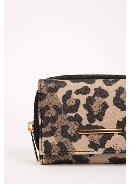 Kadın Leopar Desenli Suni Deri Cüzdan modelleri