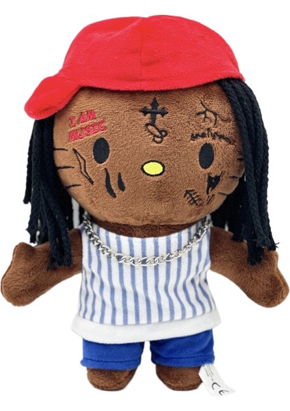 Yeni Travis Scott Peluş Travis Scott Peluş Oyuncak Kulaklıklı Oyuncak (Yurt Dışından)
