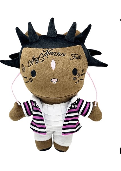 Yeni Travis Scott Peluş Travis Scott Peluş Oyuncak Kulaklıklı Oyuncak (Yurt Dışından)