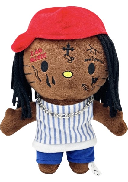 Yeni Travis Scott Peluş Travis Scott Peluş Oyuncak Kulaklıklı Oyuncak (Yurt Dışından)