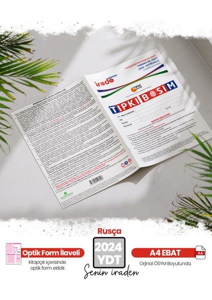 2024 Yks Ydt Rusça Ösym Çıkmış Soru Tıpkı Basım Deneme Paketi 6lı Optik Formlu fiyatları