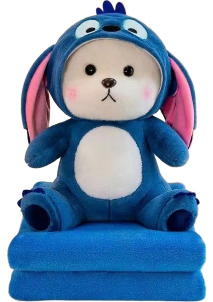 Yeni Lilly Bear Kurumi Peluş Oyuncağa Dönüşüyor Çıkarılabilir Şapka Oyuncak Çok Işlevli Klima Yorgan (Yurt Dışından)