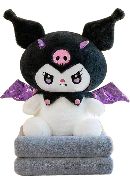 Yeni Lilly Bear Kurumi Peluş Oyuncağa Dönüşüyor Çıkarılabilir Şapka Oyuncak Çok Işlevli Klima Yorgan (Yurt Dışından)