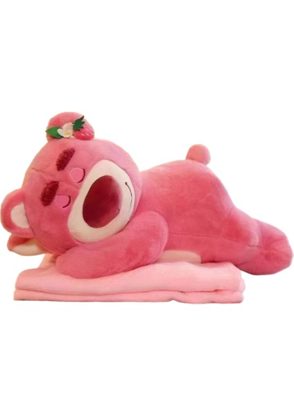 Yeni Lilly Bear Kurumi Peluş Oyuncağa Dönüşüyor Çıkarılabilir Şapka Oyuncak Çok Işlevli Klima Yorgan (Yurt Dışından)