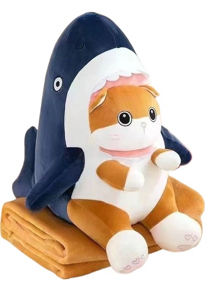 Yeni Lilly Bear Kurumi Peluş Oyuncağa Dönüşüyor Çıkarılabilir Şapka Oyuncak Çok Işlevli Klima Yorgan (Yurt Dışından)