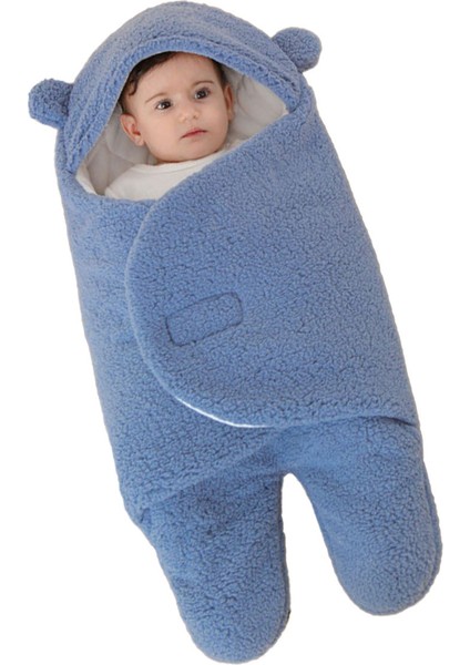 Bebek Yorganı, Bebek Battaniyesi, Kalınlaştırılmış, Taklit Kuzu Kürkü, Sonbahar ve Kış Aylarında 0-12 Yaş Arası Bebekler Için Uygundur (Yurt Dışından)