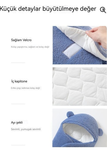 Bebek Yorganı, Bebek Battaniyesi, Kalınlaştırılmış, Taklit Kuzu Kürkü, Sonbahar ve Kış Aylarında 0-12 Yaş Arası Bebekler Için Uygundur (Yurt Dışından) modelleri