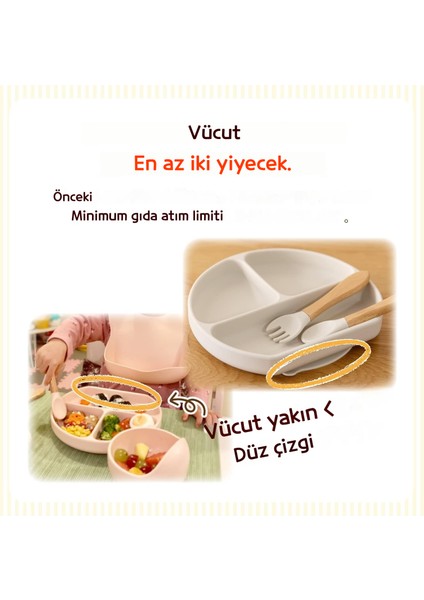 Bebek Sofra Takımı, Devrilmez, Silikon Bebek Mama Kapları (Yurt Dışından)
