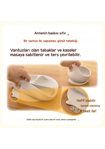 Bebek Sofra Takımı, Devrilmez, Silikon Bebek Mama Kapları (Yurt Dışından) fiyatları