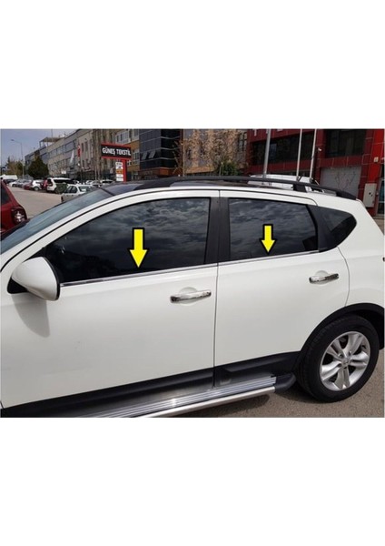 Nissan Qashqai 2007-2013 Modeller Arası Krom Cam Çıtası 4 Parça Paslanmaz Çelik fiyatları