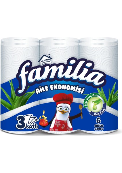 Aloevera Özlü Çok Emici Havlu 6'lı