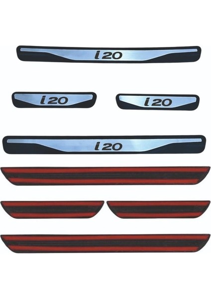 I-20 Kapı Eşiği 2008-2012 New Krom Kapı Eşiği 4 Parça Paslanmaz Çelik fiyatları