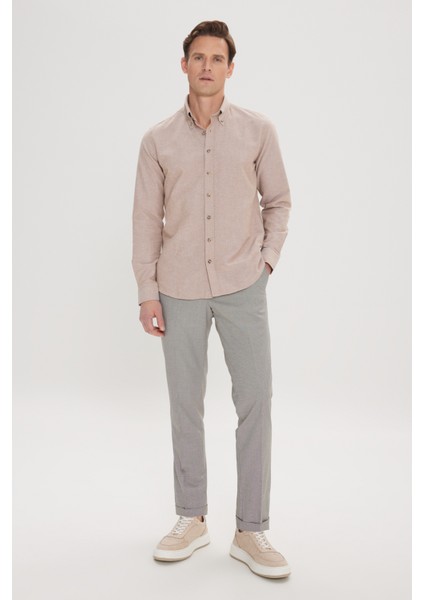 Comfort Fit Rahat Kesim Yan Cepli Desenli Beli Lastikli Pantolon fırsatları