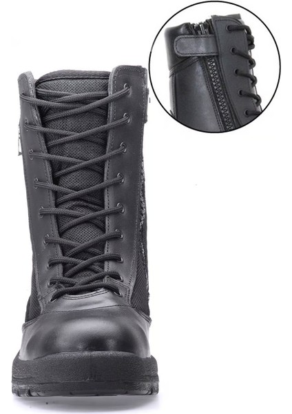 ml 100 C Bot -Siyah, Fermuarlı Hakiki Deri Yazlık Askeri Bot modelleri