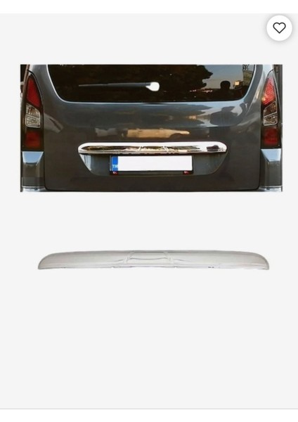 Peugeot Partner Tepee 2008-2012 Model Arasi Krom Bagaj Citasi Paslanmaz Celik