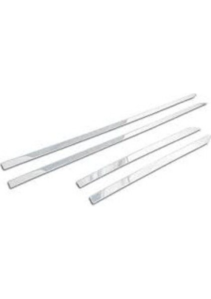 Fiat Linea 2007 ve Üzeri Modeller Krom Yan Kapı Çıtası 4 Parça Paslanmaz Çelik