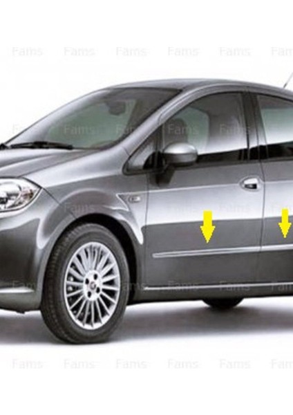 Fiat Linea 2007 ve Üzeri Modeller Krom Yan Kapı Çıtası 4 Parça Paslanmaz Çelik fiyatları
