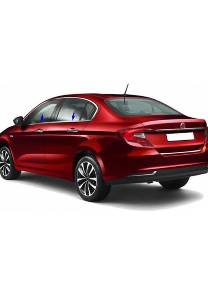 Fiat Egea Sedan 2015-2024 Modeller Arası Krom Cam Çıtası 4 Parça Paslanmaz Çelik fiyatları