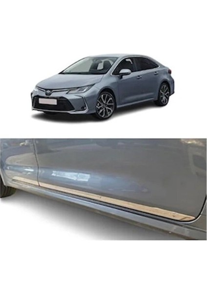 Toyota Corolla 2019 ve Üzeri Modeller Krom Yan Kapı Çıtası 4 Parça Paslanmaz Çelik fiyatları