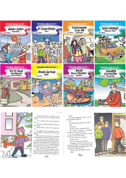 Ortaokul 5.ve 6.sınıflar Için Okumayı Sevdiren Değerler Eğitimi 8 Li Hikaye Seti (144 Sayfa)