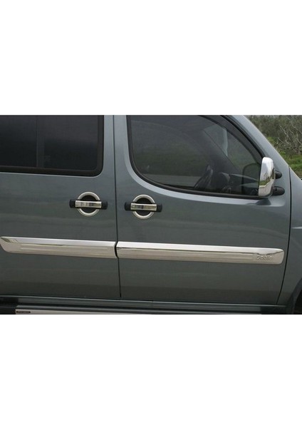 Fiat Doblo 2000-2010 Krom Kapı Kolu 4 Kapı 12 Parça Paslanmaz Çelik