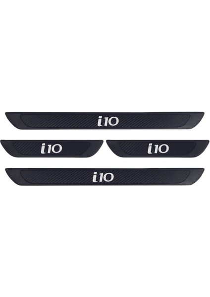 Hyundai I10 2020 ve Üzeri Modeller Old Karbon Kapı Eşiği 4 Parça Krom Yazılı modelleri