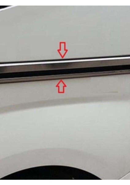 Fiat Fiorino 2008> Krom Kapı Sürgü Çıtası 2 Parça Paslanmaz Çelik