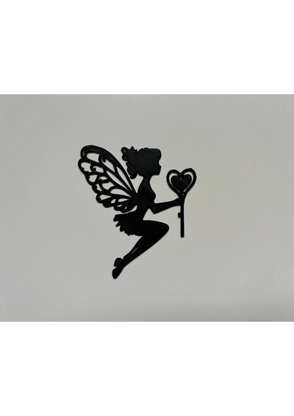 Dekoratif Kalp Asalı Peri Duvar Figürü